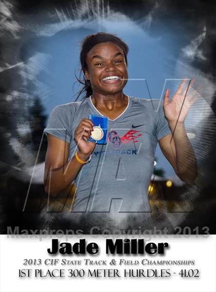 Thumbnail 2 in CIF State Track & Field Championships (Girls Podium Awards/Posters) photogallery.