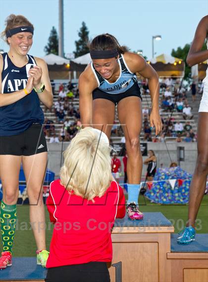 Thumbnail 1 in CIF State Track & Field Championships (Girls Podium Awards/Posters) photogallery.