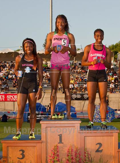 Thumbnail 1 in CIF State Track & Field Championships (Girls Podium Awards/Posters) photogallery.
