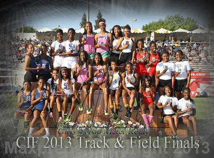 Thumbnail 2 in CIF State Track & Field Championships (Girls Podium Awards/Posters) photogallery.