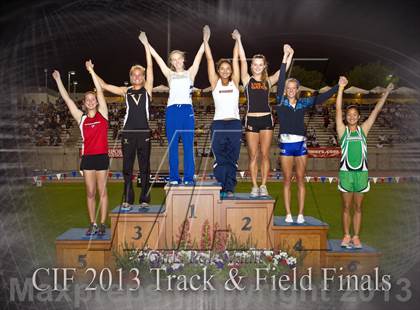 Thumbnail 2 in CIF State Track & Field Championships (Girls Podium Awards/Posters) photogallery.