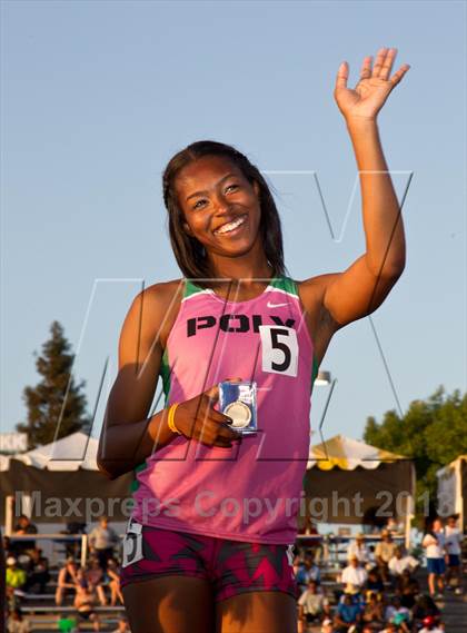 Thumbnail 1 in CIF State Track & Field Championships (Girls Podium Awards/Posters) photogallery.