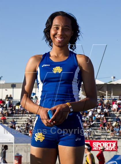 Thumbnail 1 in CIF State Track & Field Championships (Girls Podium Awards/Posters) photogallery.