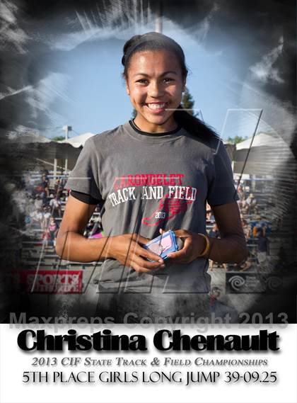 Thumbnail 1 in CIF State Track & Field Championships (Girls Podium Awards/Posters) photogallery.