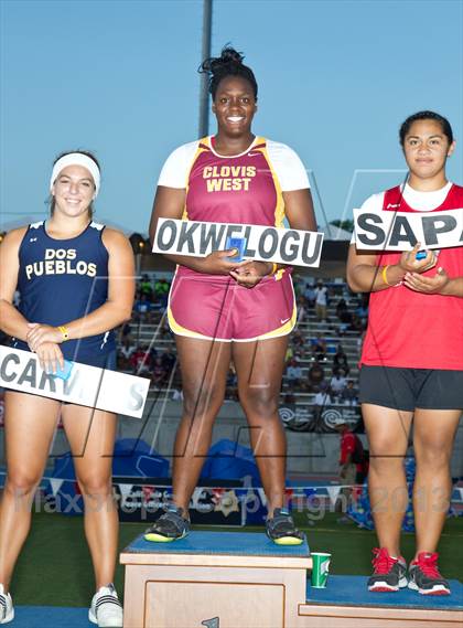 Thumbnail 3 in CIF State Track & Field Championships (Girls Podium Awards/Posters) photogallery.