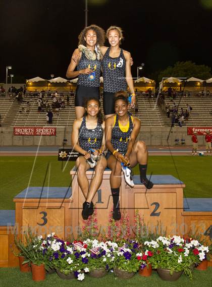 Thumbnail 1 in CIF State Track & Field Championships (Girls Podium Awards/Posters) photogallery.