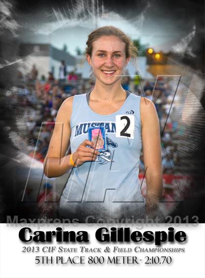 Thumbnail 1 in CIF State Track & Field Championships (Girls Podium Awards/Posters) photogallery.