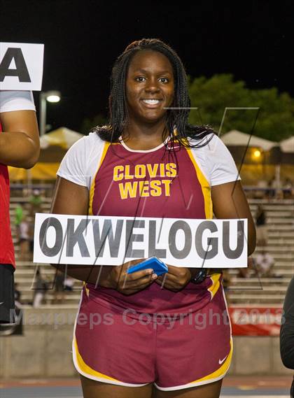 Thumbnail 1 in CIF State Track & Field Championships (Girls Podium Awards/Posters) photogallery.