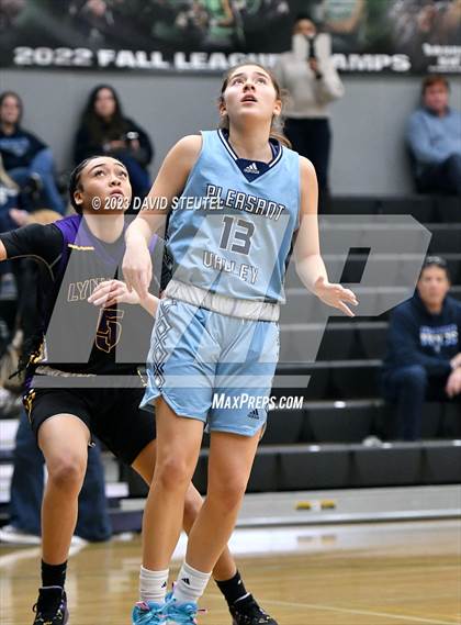 Thumbnail 1 in Pleasant Valley vs. Lynwood (St. Mary's Stockton MLK Showcase) photogallery.