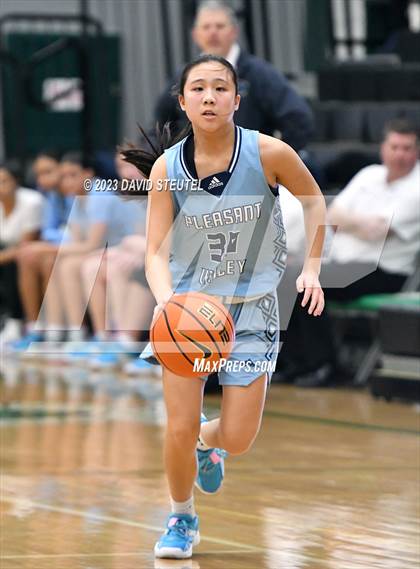 Thumbnail 2 in Pleasant Valley vs. Lynwood (St. Mary's Stockton MLK Showcase) photogallery.