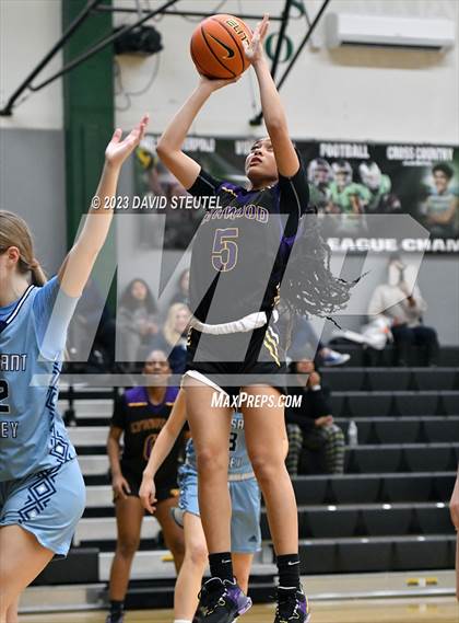Thumbnail 2 in Pleasant Valley vs. Lynwood (St. Mary's Stockton MLK Showcase) photogallery.