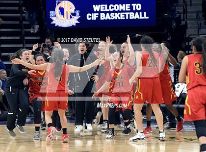 Thumbnail 3 in Rosary Academy vs. Campolindo (CIF State D3 Final) photogallery.
