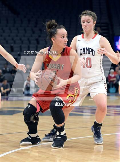 Thumbnail 1 in Rosary Academy vs. Campolindo (CIF State D3 Final) photogallery.