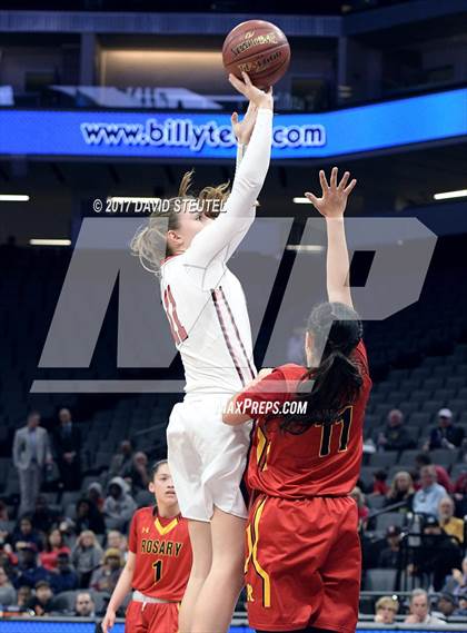 Thumbnail 3 in Rosary Academy vs. Campolindo (CIF State D3 Final) photogallery.