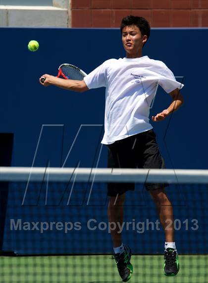 Thumbnail 3 in NYSPHSAA Tennis Championships (Day 3) photogallery.
