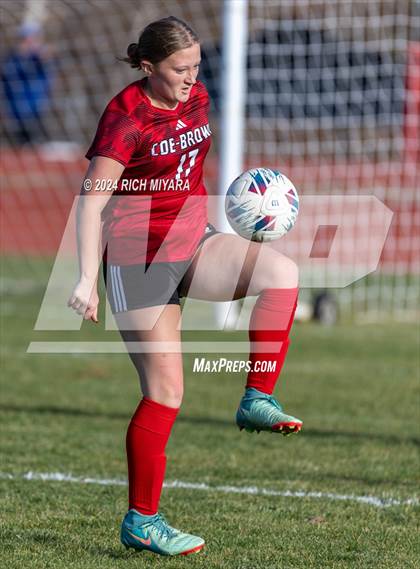 Thumbnail 2 in Coe-Brown Academy vs. Oyster River (NHIAA D2 Quarterfinal) photogallery.