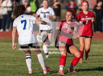 Thumbnail 3 in Coe-Brown Academy vs. Oyster River (NHIAA D2 Quarterfinal) photogallery.