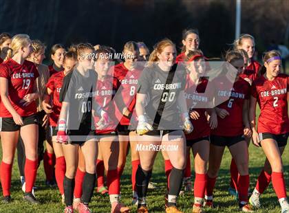 Thumbnail 3 in Coe-Brown Academy vs. Oyster River (NHIAA D2 Quarterfinal) photogallery.