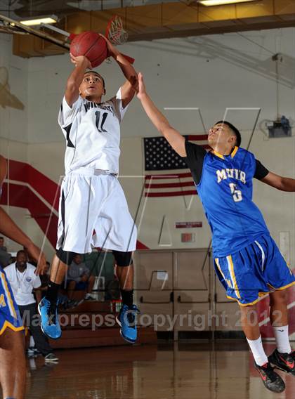 Thumbnail 1 in Muir vs. Renaissance Academy (Rose City Roundball Classic) photogallery.