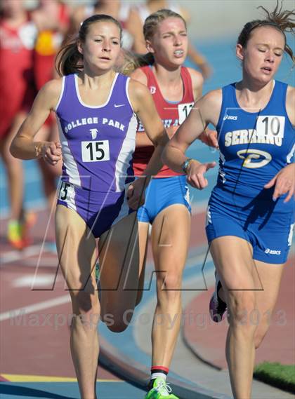 Thumbnail 3 in CIF State Track and Field Championships (Day 1 - Girls 1600m)  photogallery.