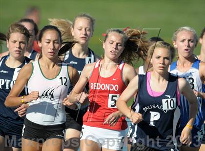Thumbnail 1 in CIF State Track and Field Championships (Day 1 - Girls 1600m)  photogallery.