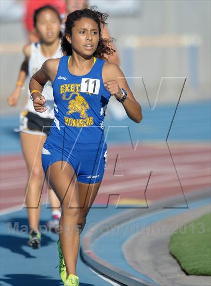 Thumbnail 1 in CIF State Track and Field Championships (Day 1 - Girls 1600m)  photogallery.