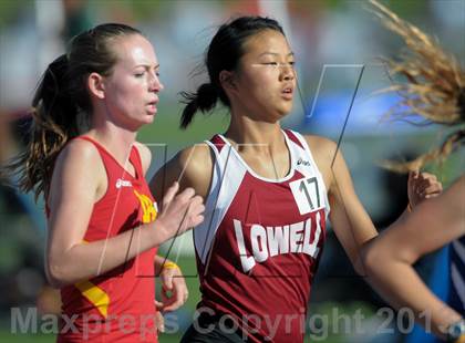 Thumbnail 1 in CIF State Track and Field Championships (Day 1 - Girls 1600m)  photogallery.