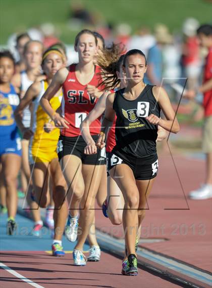 Thumbnail 3 in CIF State Track and Field Championships (Day 1 - Girls 1600m)  photogallery.
