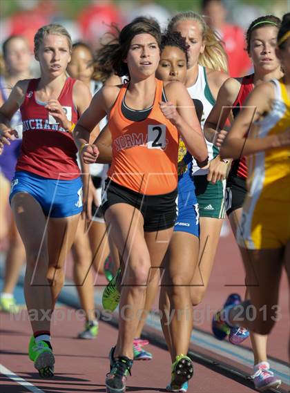 Thumbnail 1 in CIF State Track and Field Championships (Day 1 - Girls 1600m)  photogallery.