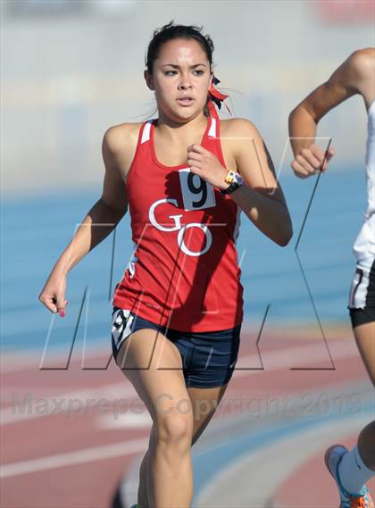 Thumbnail 1 in CIF State Track and Field Championships (Day 1 - Girls 1600m)  photogallery.