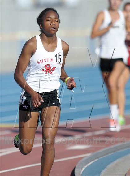 Thumbnail 1 in CIF State Track and Field Championships (Day 1 - Girls 1600m)  photogallery.