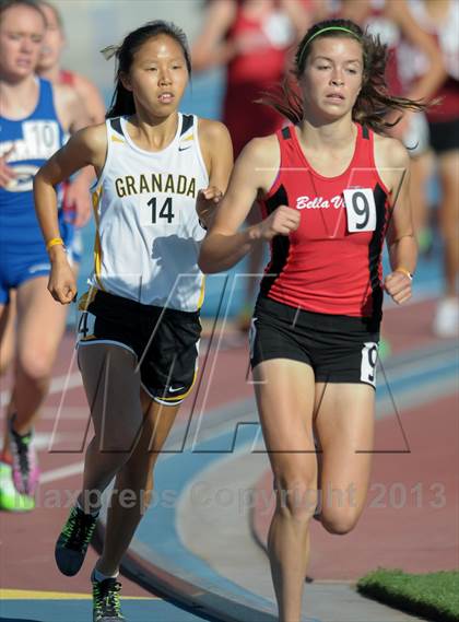 Thumbnail 1 in CIF State Track and Field Championships (Day 1 - Girls 1600m)  photogallery.