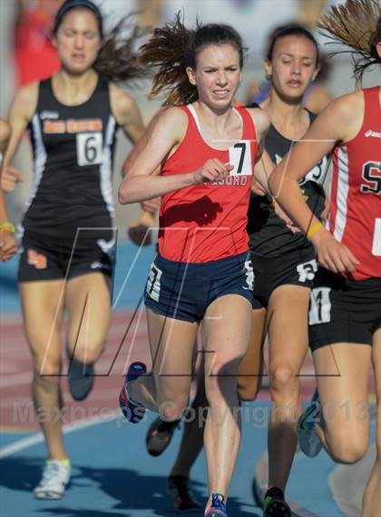 Thumbnail 1 in CIF State Track and Field Championships (Day 1 - Girls 1600m)  photogallery.