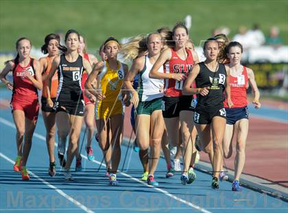 Thumbnail 2 in CIF State Track and Field Championships (Day 1 - Girls 1600m)  photogallery.