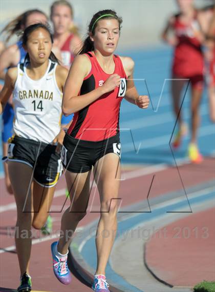 Thumbnail 3 in CIF State Track and Field Championships (Day 1 - Girls 1600m)  photogallery.