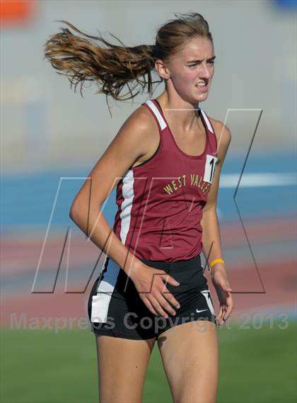 Thumbnail 1 in CIF State Track and Field Championships (Day 1 - Girls 1600m)  photogallery.