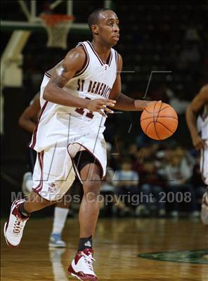 Thumbnail 3 in St. Benedict’s Prep vs Our Savior New American (Prime Time Shootout) photogallery.