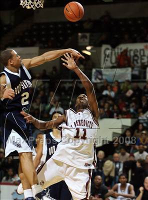 Thumbnail 3 in St. Benedict’s Prep vs Our Savior New American (Prime Time Shootout) photogallery.