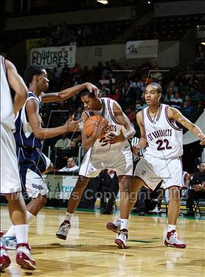 Thumbnail 3 in St. Benedict’s Prep vs Our Savior New American (Prime Time Shootout) photogallery.