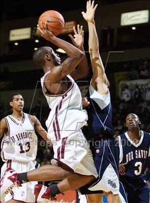 Thumbnail 2 in St. Benedict’s Prep vs Our Savior New American (Prime Time Shootout) photogallery.