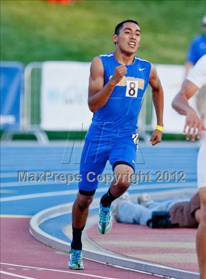 Thumbnail 2 in CIF State Track & Field Championships (Boys Preliminary Track Events) photogallery.
