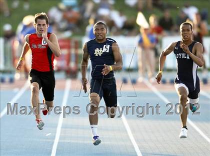 Thumbnail 2 in CIF State Track & Field Championships (Boys Preliminary Track Events) photogallery.