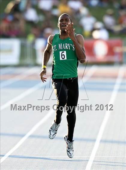 Thumbnail 3 in CIF State Track & Field Championships (Boys Preliminary Track Events) photogallery.