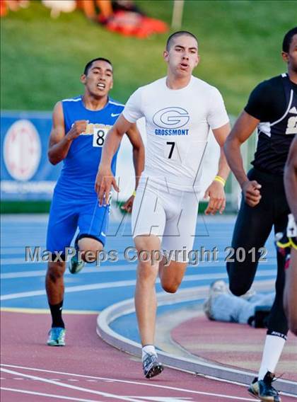 Thumbnail 1 in CIF State Track & Field Championships (Boys Preliminary Track Events) photogallery.