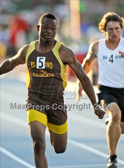 Thumbnail 1 in CIF State Track & Field Championships (Boys Preliminary Track Events) photogallery.