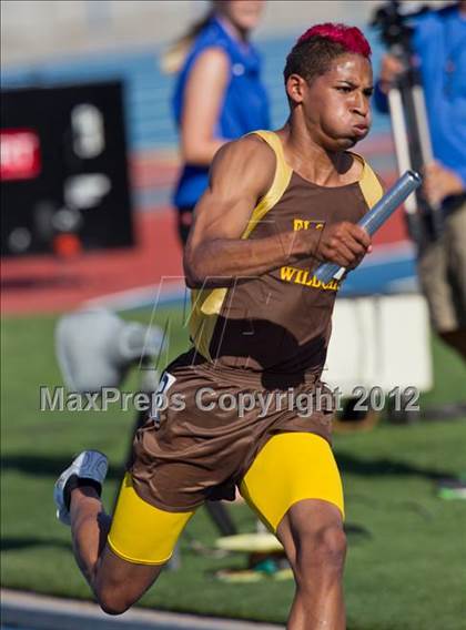 Thumbnail 1 in CIF State Track & Field Championships (Boys Preliminary Track Events) photogallery.