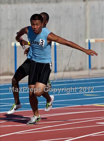 Thumbnail 2 in CIF State Track & Field Championships (Boys Preliminary Track Events) photogallery.