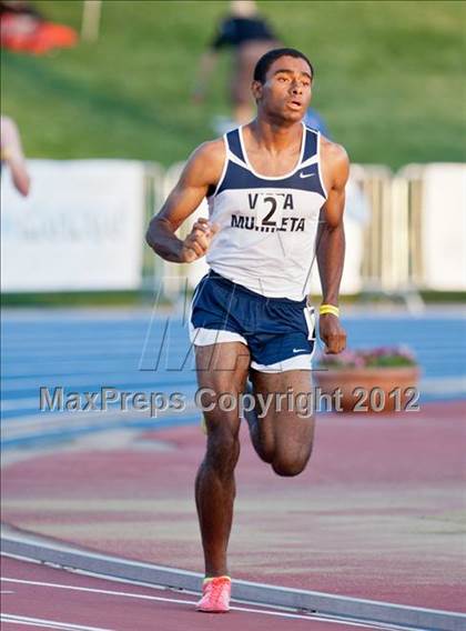 Thumbnail 1 in CIF State Track & Field Championships (Boys Preliminary Track Events) photogallery.
