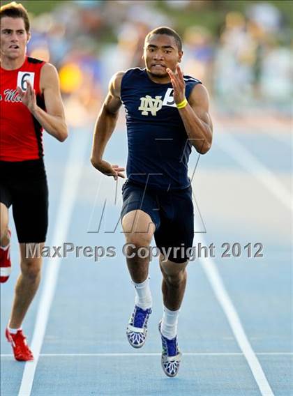 Thumbnail 1 in CIF State Track & Field Championships (Boys Preliminary Track Events) photogallery.