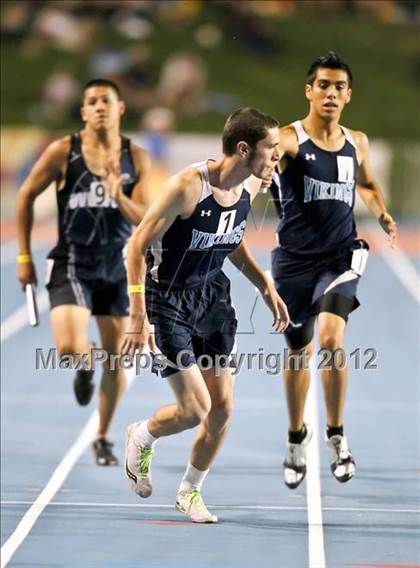 Thumbnail 3 in CIF State Track & Field Championships (Boys Preliminary Track Events) photogallery.